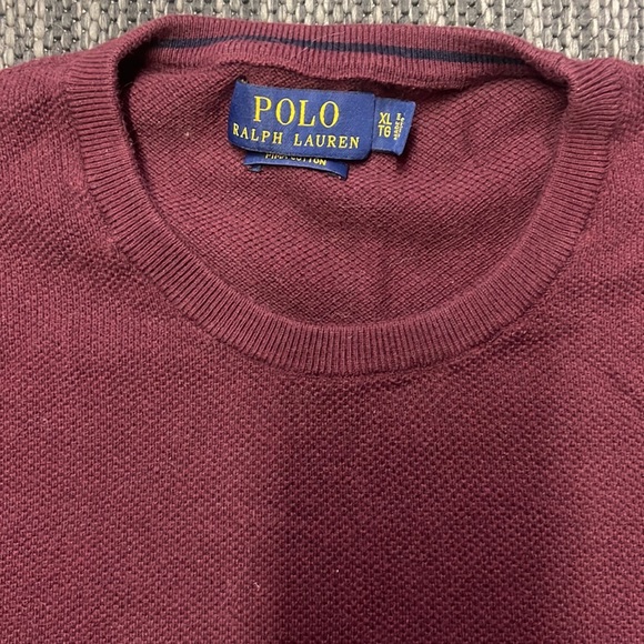 Polo Ralph Lauren Burgundy XL Sweater - Picture 2 of 3